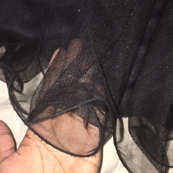 “The Black Swan” Black sparkling formal dress. - Picture 8 of 8